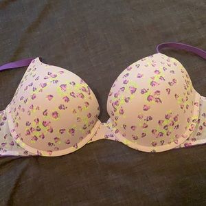 Victoria’s Secret PINK flower pattern push-up bra